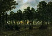 Caspar David Friedrich evening oil on canvas